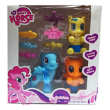 My Happy Horse Set X 3 Little Pony Con Accesorios Pequeño