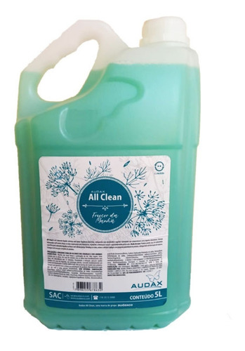 Sabonete Liquido Frescor Da Manhã All Clean Audax Galão 5lts