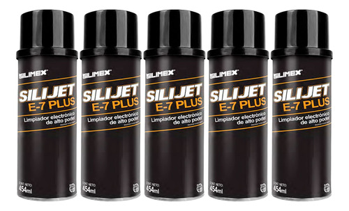 5 Pack - Limpiador Electrónico Silimex Silijet E7plus 440ml