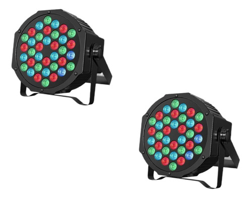 Pack De 2 Unidades Canon Led 36x1 Luces Audio Rítmico Multic