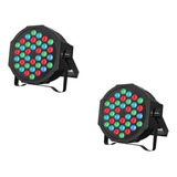 Pack De 2 Unidades Canon Led 36x1 Luces Audio Rítmico Multic