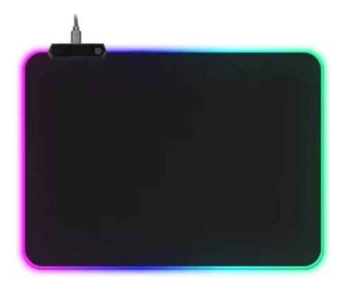 Mouse Pad Gamer Borda Iluminada Led Rgb 7 Cores 25cmx35cm