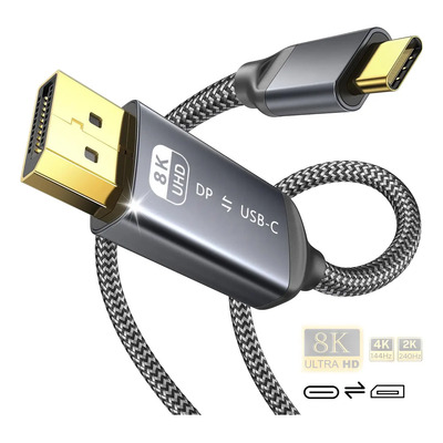 Usb C A Displayport 8k60hz Soporte Transferencia Mutua Hdr | Meses sin interés