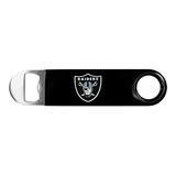 Nfl Oakland Raiders Cuello Largo Abrebotellas, Negro,