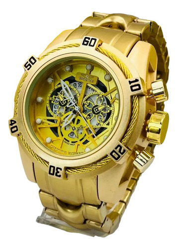 Relógio Invicta Bolt Zeus Banhado Ouro 18k + Caixa Original