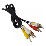 Kit Com 100 Cabos Áudio Vídeo 3 Rca X 3 Rca Cabo 1,50 Metros