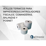 Pack 100 Rollos De Papel Térmico 80x30 Impresor/controlador 