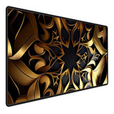 Mousepad Gamer Speed Extra Grande 90x40 Royal Dourado