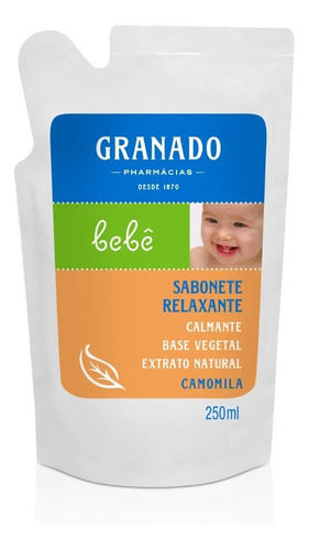 Sabonete Líquido Bebê Camomila Refil 250ml Granado