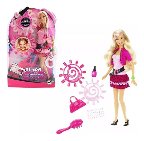 Barbie Ultra Nails Muñeca Manicura Decora Uñas Niña Mattel