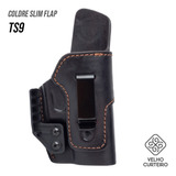 Coldre De Couro Slim Flap - Taurus Ts9