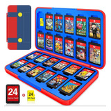 Estuche Caja Portajuegos Para Switch 24 Juegos