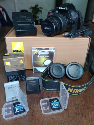 Cámara Nikon D5200 18-55mm Vr A-fs Kit 