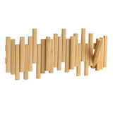 Perchero De Bambú Con Múltiples Ganchos, Moderno, Único, Que