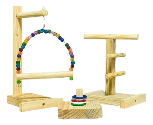 Brinquedo Parquinho Playground Kit Para Ring Neck Calopsita