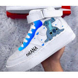 Zapatillas Botitas Pintadas A Mano Stich 