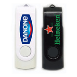 Pen Drive Tarjeta Giratorio  4gb Personalizado Logo.