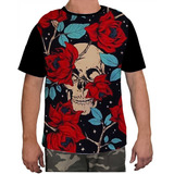 Camisa Camiseta Masculina Estampa Caveira Osso Esqueleto 26