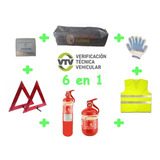Kit De Seguridad Vehicular Para Auto 6 En 1