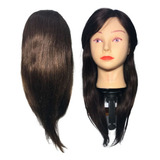 Cabeça De Boneca Treino Penteados Cabelo Misto + Suporte