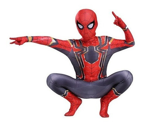 Traje De Una Pieza Medias Spiderman Niños Adultos