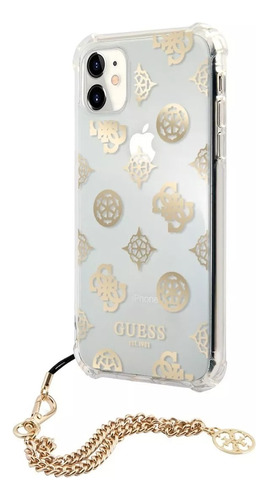 Funda Guess Peony Charm Oro Compatible Con iPhone 11