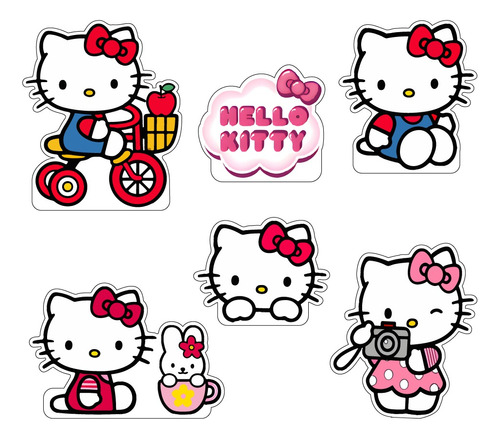 Figuras Coroplast Hello Kitty Fiestas Infantil Decoración