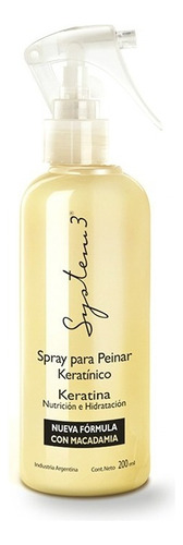 Spray Keratinico X200ml System-3 P/peinar