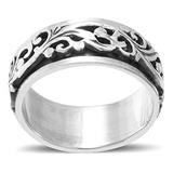 Anillo Giratorio Para Hombre Y Mujer, Plata De Ley 925