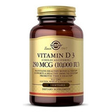 Solgar | Vitamin D3 | 250mcg | 10000 Iu | 180 Softgels