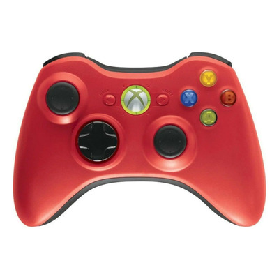 Control Joystick Inalámbrico Microsoft Mando Wireless Xbox 360 Special Edition Chrome Series Red