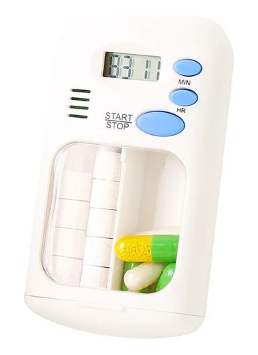 Mini Pastillero Temporizador Con Lcd Digital Alarma