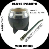 Mate Pampa Argentino Torpedo Termico Camara Aire+bombilla+fi