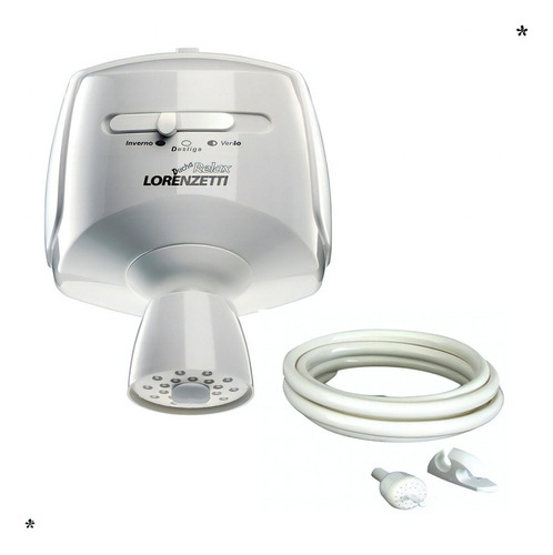 Ducha Relax 5500w 220v Lorenzetti Cor Branco