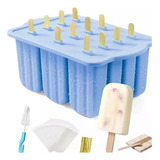 Silicona Helado Helado Paletas Maker 12 Cavidades Casero