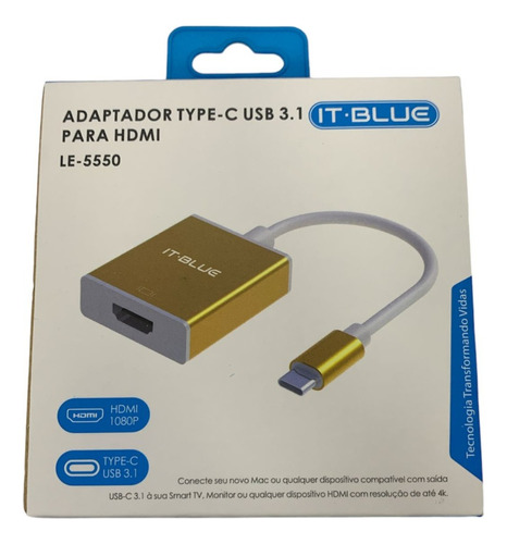 Cabo Adaptador Para Laptop Notebook Usb-c Para Hdmi