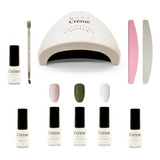 Lampara Uv Led Para Uñas Kit Gelish Individual Creme 48w 