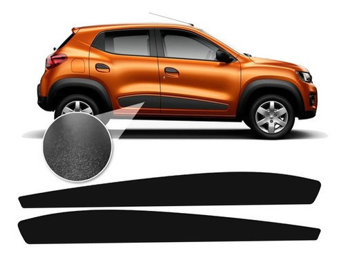 Adesivos Kwid Laterais Renault Kwid 2017 2018 2019 - Preto