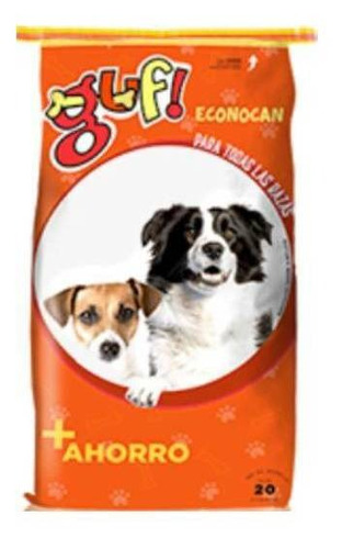 Alimento Guf! Econocan Para Perro Todos Los Tamaños Sabor Mix En Bolsa De 20kg