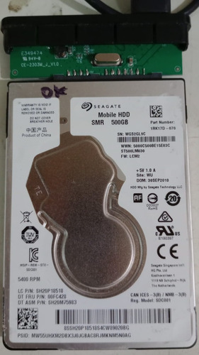 Disco Rigido 500gb 2.5 Para Notebook O Play Seagate Probado