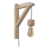 Aplique Lampara Pared Madera Led Individual  Carilux