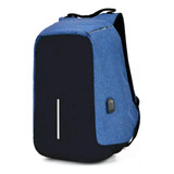 Mochila Antirrobo Impermeable Porta Notebook Usb Anticorte C