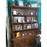 Mueble Algarrobo Biblioteca Grande Madera Maciza Antigua