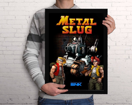 Quadro Metal Slug A3 Poster De Games Com Acrílico Na Frente