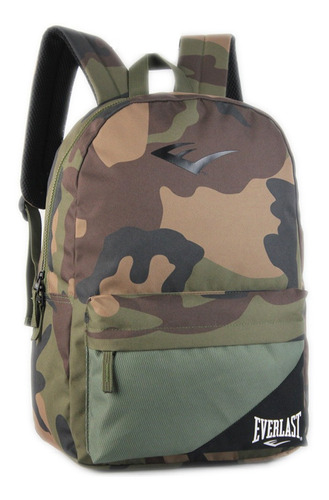 Mochila Everlast Camuflada 17  C/bolsillo Oculto En Base