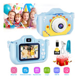 Mini Cámara Fotográfica Digital Para Niños Con Funda Y 32 Gb