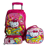 Mochila Kit De Primaria Con Ruedas De Kitty 