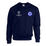 Buzo Saco Cuello Redond Chelsea Fc Champions League Crewneck