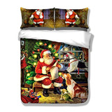 Juego De Cama De Navidad Con 2 Fundas De Almohada King