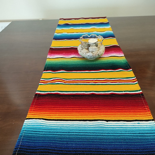 Camino De Mesa De Sarape / Textil Mexicano